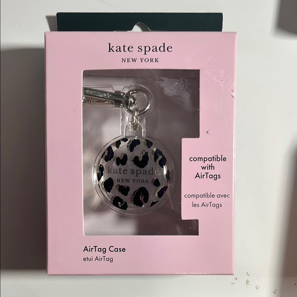 Kate Spade Leopard Print AirTag Case